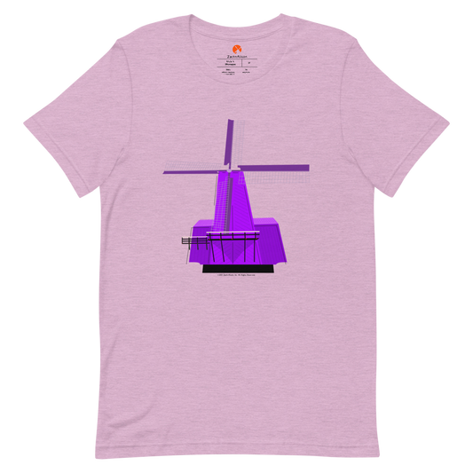 Retro Purple Windmill Short-Sleeve Tee-T-Shirt-Zach + Alison