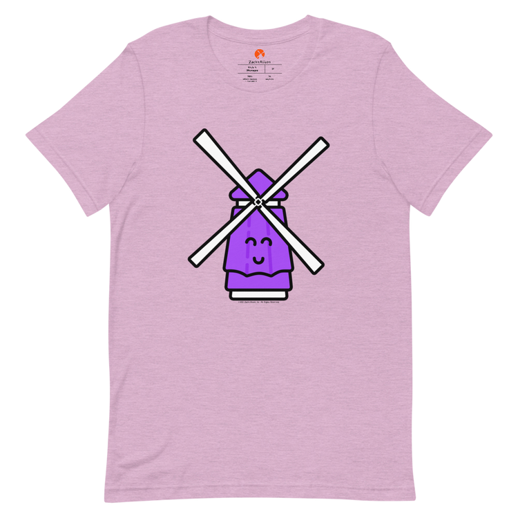 Purple Windmill Short-Sleeve Unisex Tee-T-Shirt-Zach + Alison