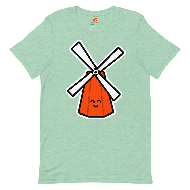 Orange Windmill Short-Sleeve Tee-Zach + Alison