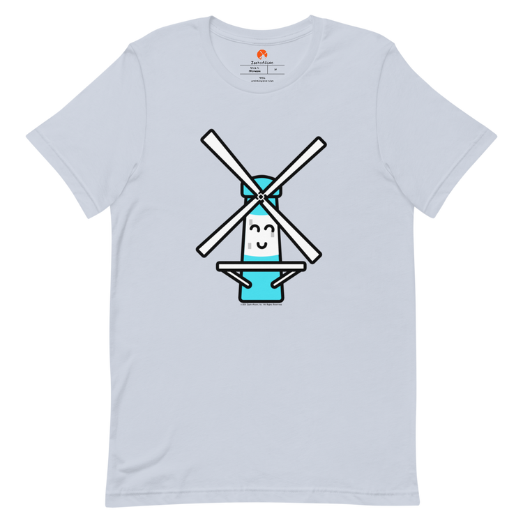 Blue Windmill Short-Sleeve Unisex Tee-T-Shirt-Zach + Alison