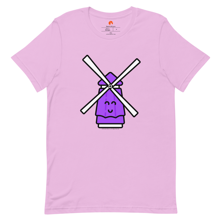 Purple Windmill Short-Sleeve Unisex Tee-T-Shirt-Zach + Alison