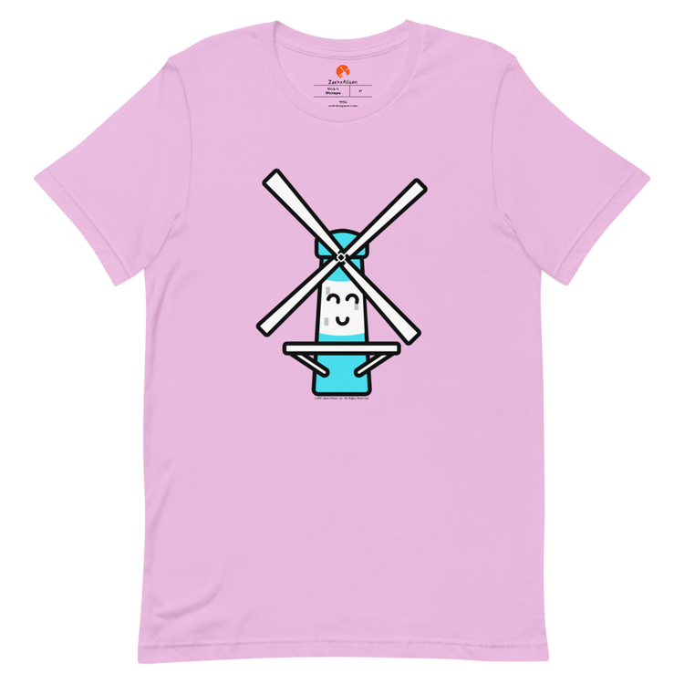 Blue Windmill Short-Sleeve Unisex Tee-T-Shirt-Zach + Alison