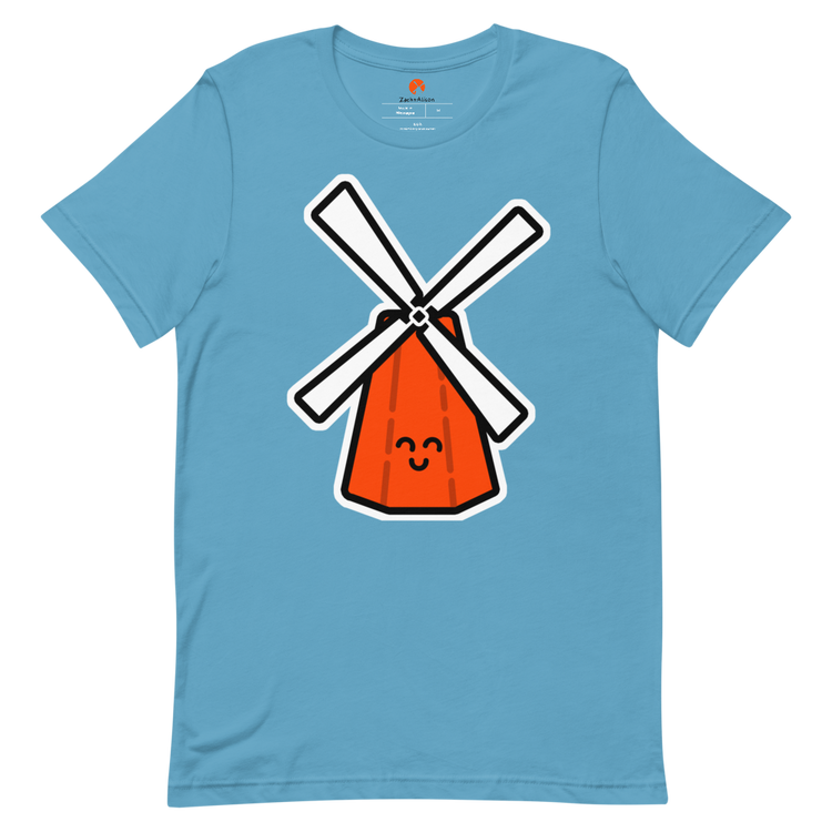 Orange Windmill Short-Sleeve Tee-Zach + Alison