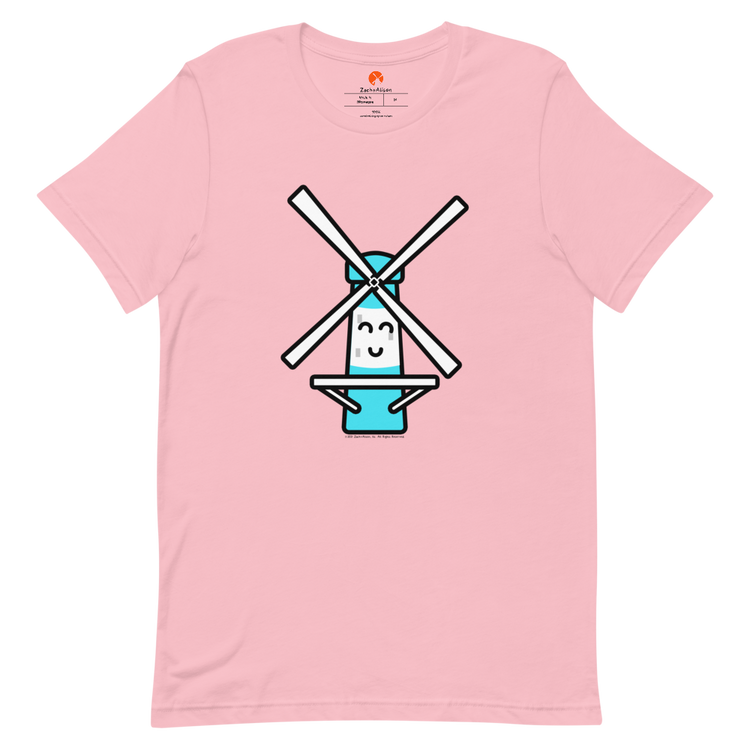 Blue Windmill Short-Sleeve Unisex Tee-T-Shirt-Zach + Alison