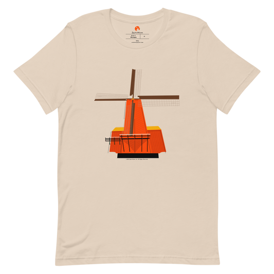 Retro Orange Windmill Short-Sleeve Tee-T-Shirt-Zach + Alison