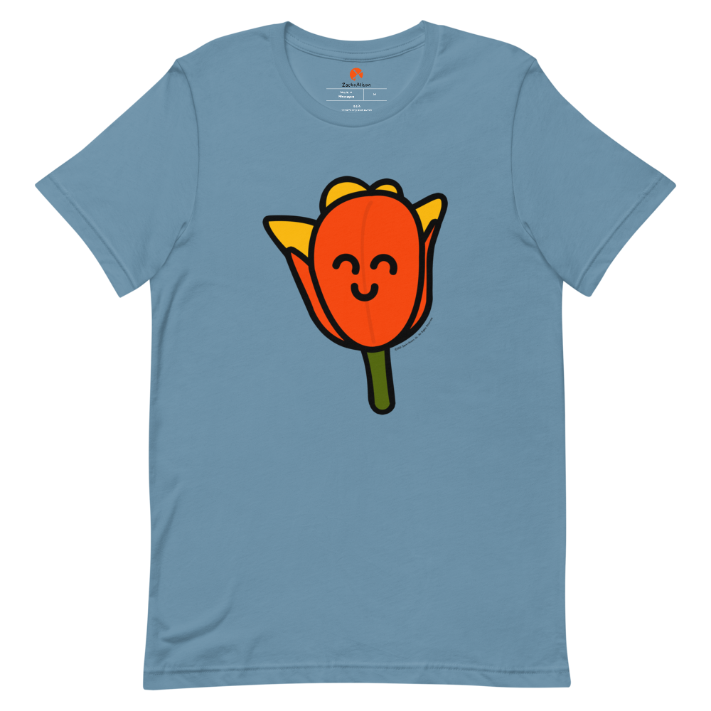 Orange Tulip Short-Sleeve Tee-T-Shirt-Zach + Alison