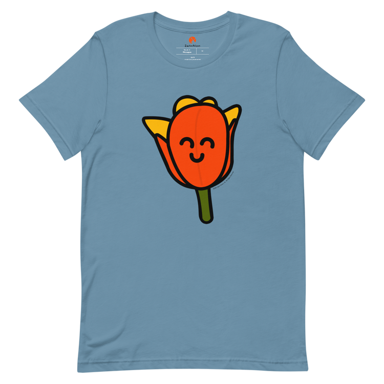 Orange Tulip Short-Sleeve Unisex Tee-T-Shirt-Zach + Alison