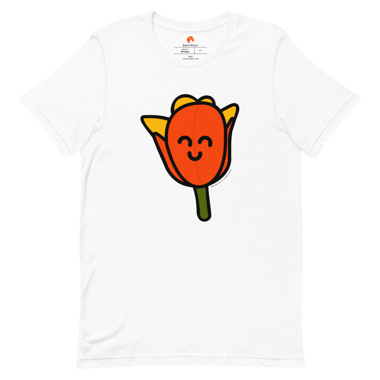 Orange Tulip Short-Sleeve Unisex Tee-T-Shirt-Zach + Alison
