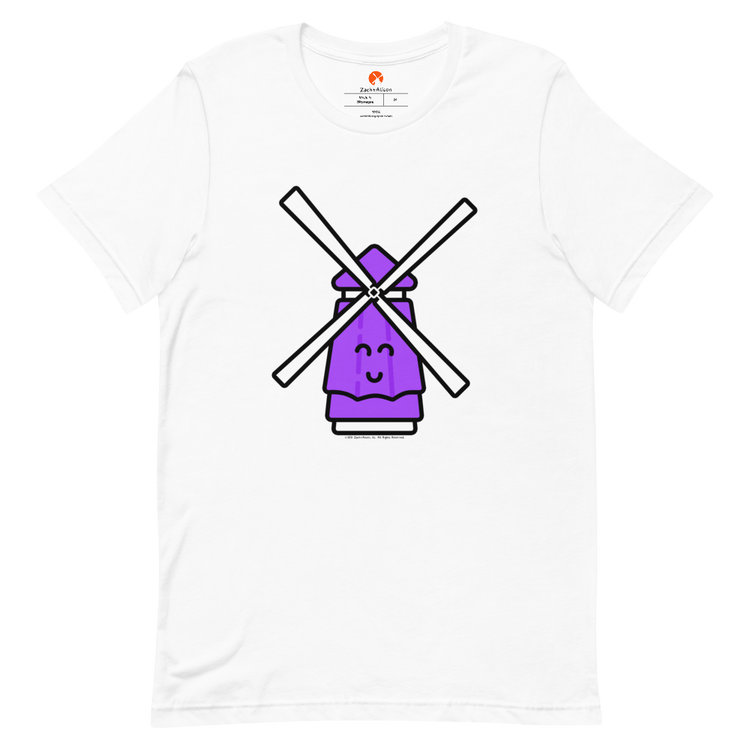 Purple Windmill Short-Sleeve Unisex Tee-T-Shirt-Zach + Alison