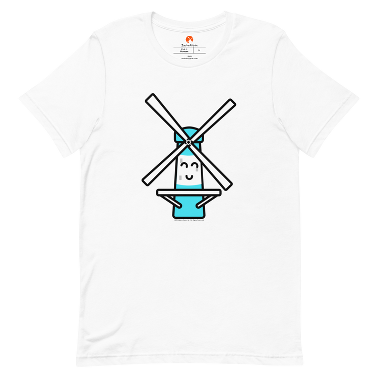 Blue Windmill Short-Sleeve Unisex Tee-T-Shirt-Zach + Alison