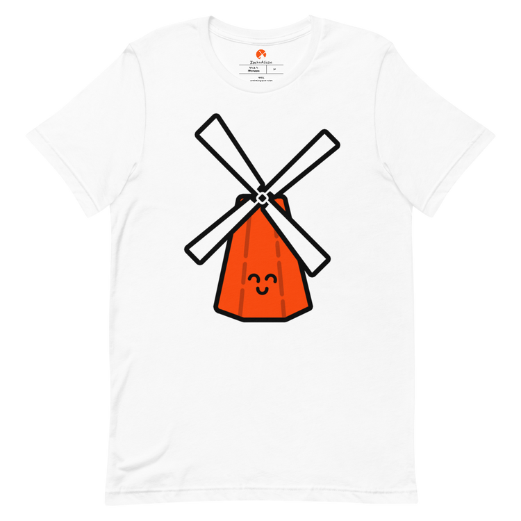 Orange Windmill Short-Sleeve Tee-Zach + Alison