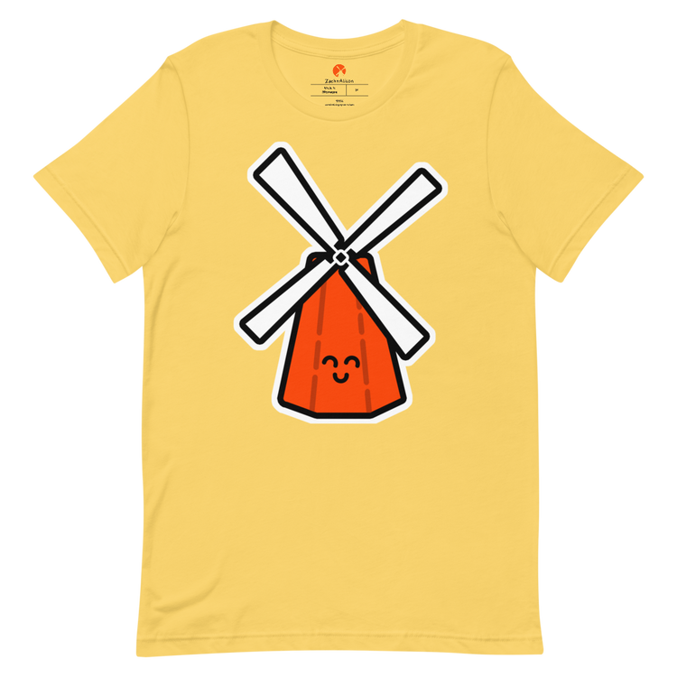 Orange Windmill Short-Sleeve Tee-Zach + Alison