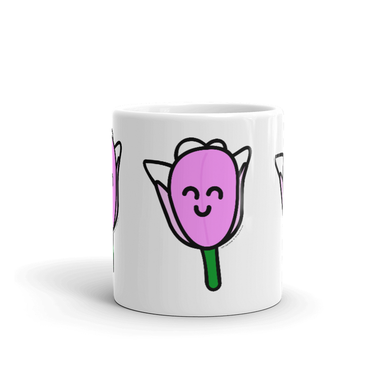 Pink Tulip mug-Coffee Mug-Zach + Alison
