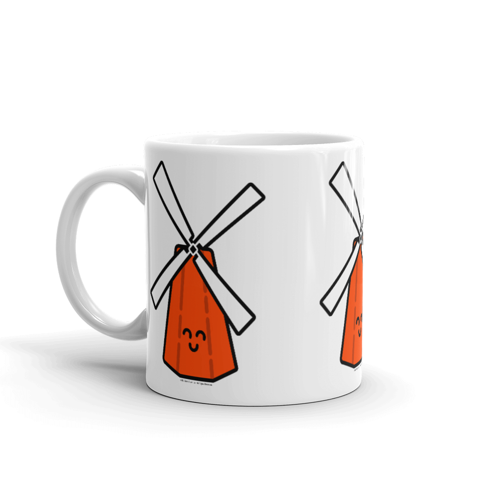 Orange Windmill mug-Coffee Mug-Zach + Alison