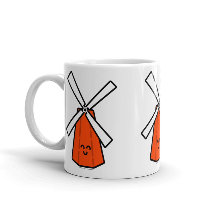 Orange Windmill mug-Coffee Mug-Zach + Alison