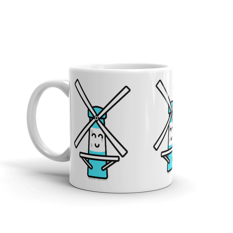 Blue Windmill mug-Coffee Mug-Zach + Alison