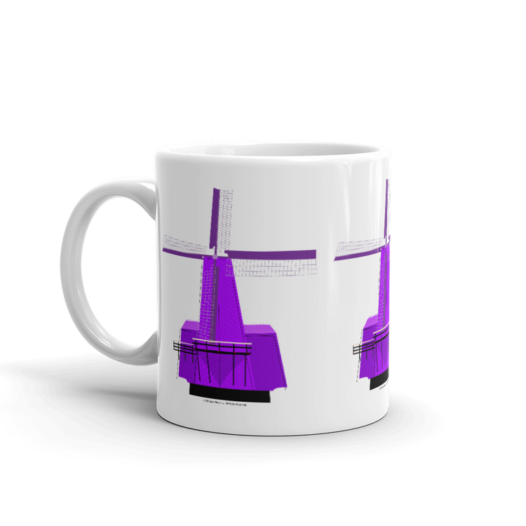 Retro Purple Windmill mug-Coffee Mug-Zach + Alison