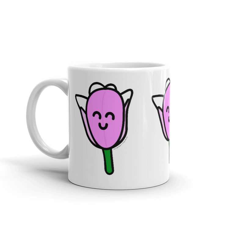 Pink Tulip mug-Coffee Mug-Zach + Alison