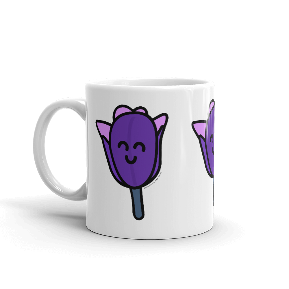 Purple Tulip mug-Coffee Mug-Zach + Alison