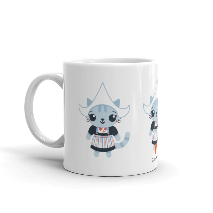Traditional Dutch Cat mug-Zach + Alison