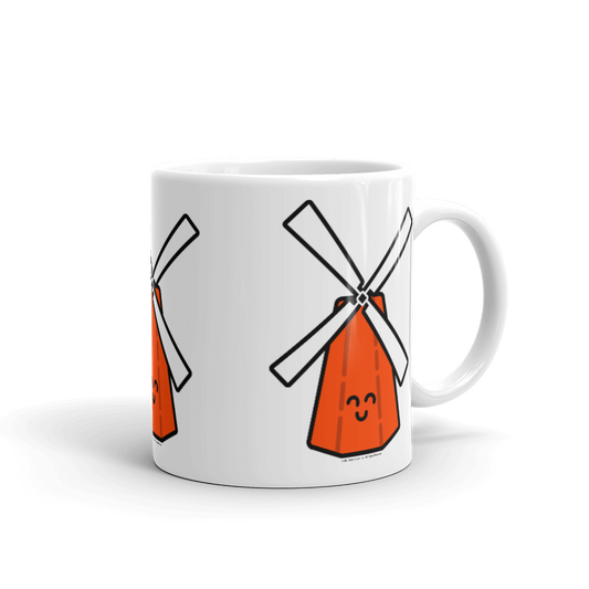 Orange Windmill mug-Coffee Mug-Zach + Alison