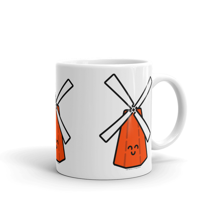 Orange Windmill mug-Coffee Mug-Zach + Alison