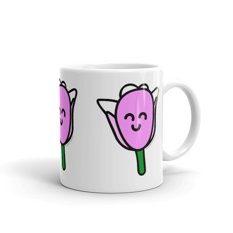 Pink Tulip mug-Coffee Mug-Zach + Alison