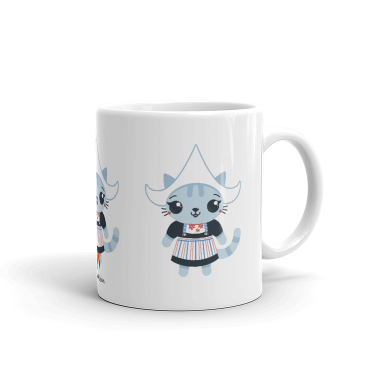 Traditional Dutch Cat mug-Zach + Alison