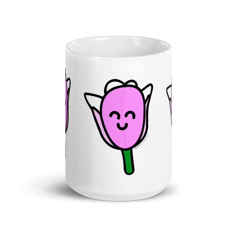 Pink Tulip mug-Coffee Mug-Zach + Alison