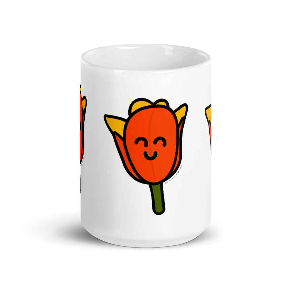 Orange Tulip mug-Coffee Mug-Zach + Alison
