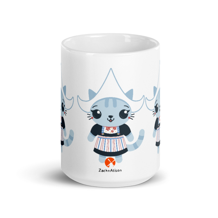 Traditional Dutch Cat mug-Zach + Alison
