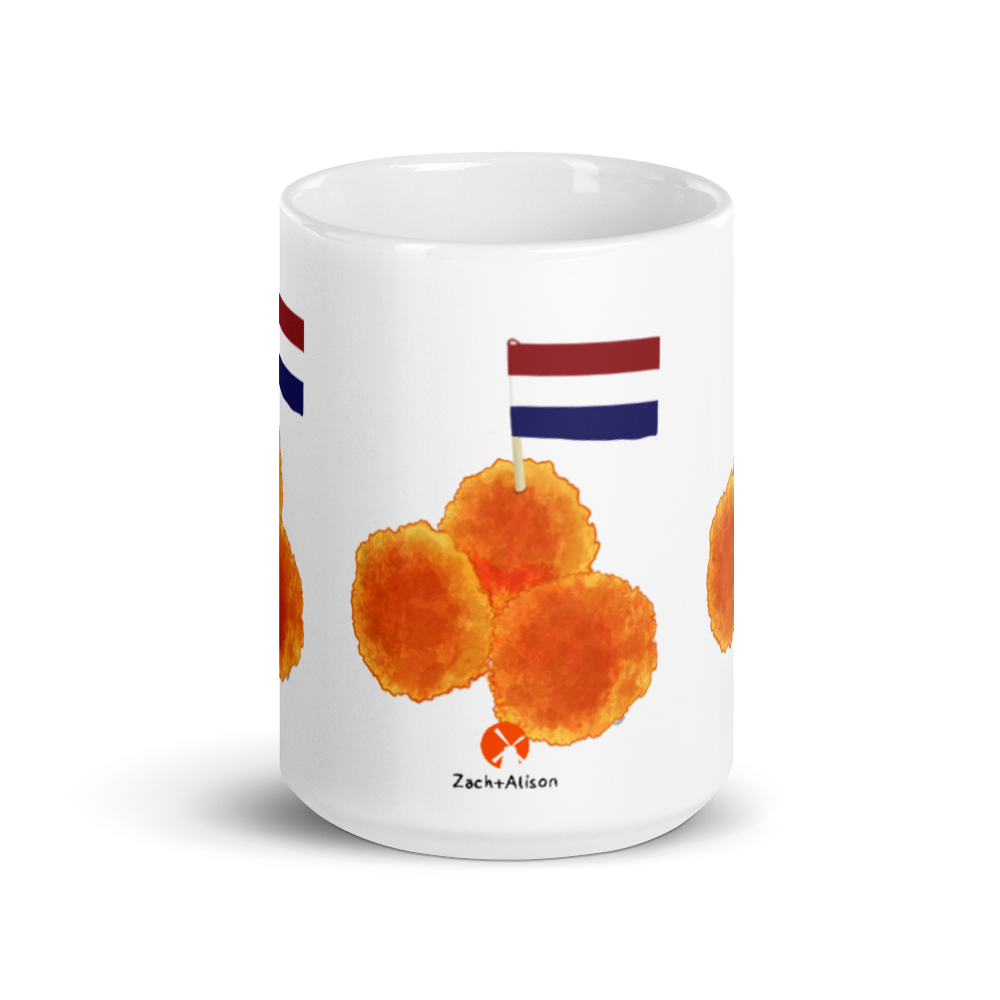 Bitterballen mug-Zach + Alison