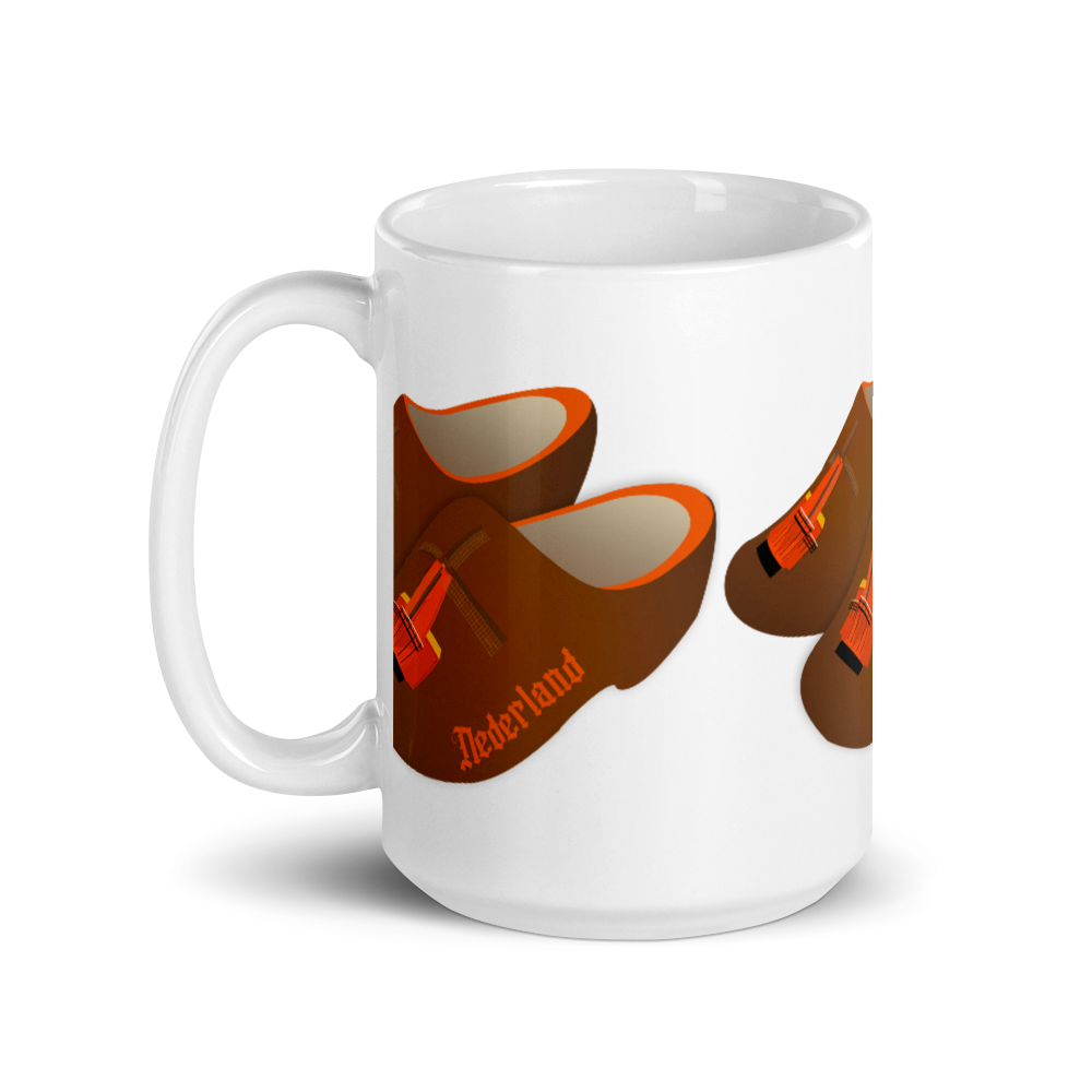 Orange Windmill Clogs mug-Coffee Mug-Zach + Alison