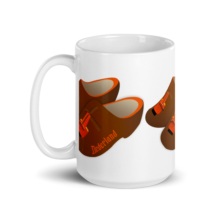 Orange Windmill Clogs mug-Coffee Mug-Zach + Alison