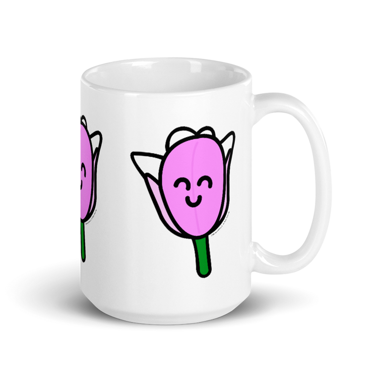 Pink Tulip mug-Coffee Mug-Zach + Alison