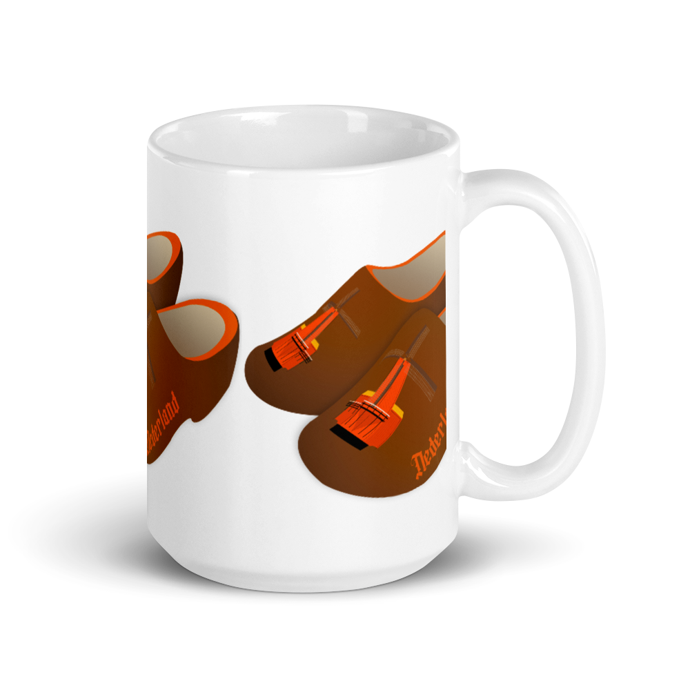 Orange Windmill Clogs mug-Coffee Mug-Zach + Alison