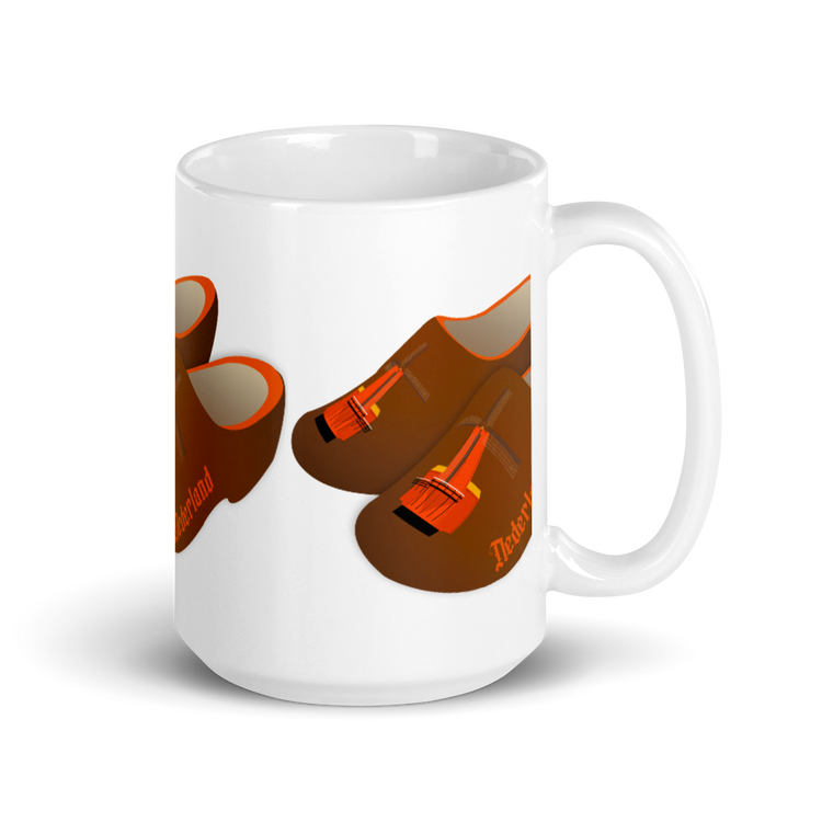 Orange Windmill Clogs mug-Coffee Mug-Zach + Alison