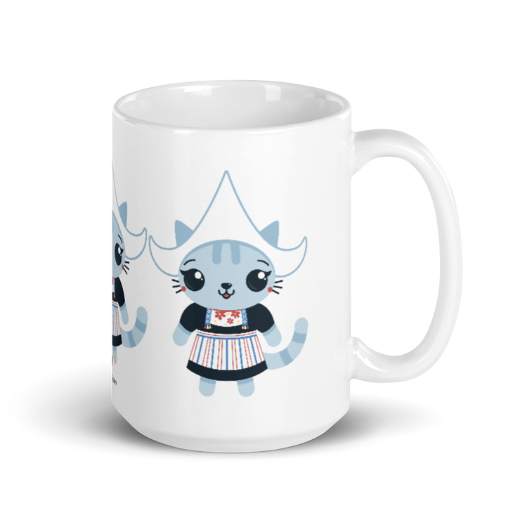 Traditional Dutch Cat mug-Zach + Alison