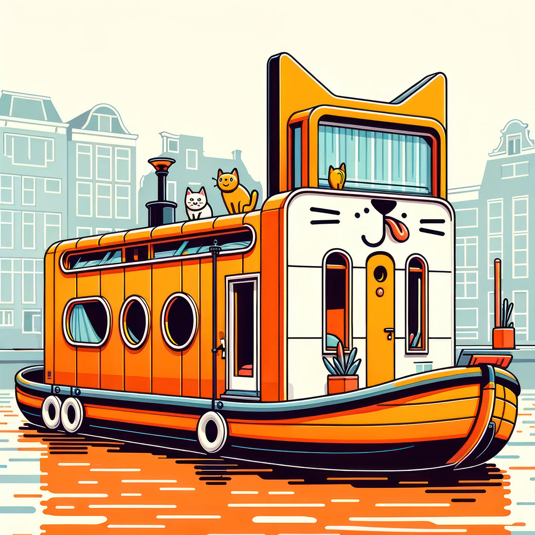 Purr-fectly Afloat: The Charming Tale of Amsterdam's Cat Boat