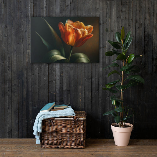 Radiant Heritage Tulip Canvas-Zach + Alison