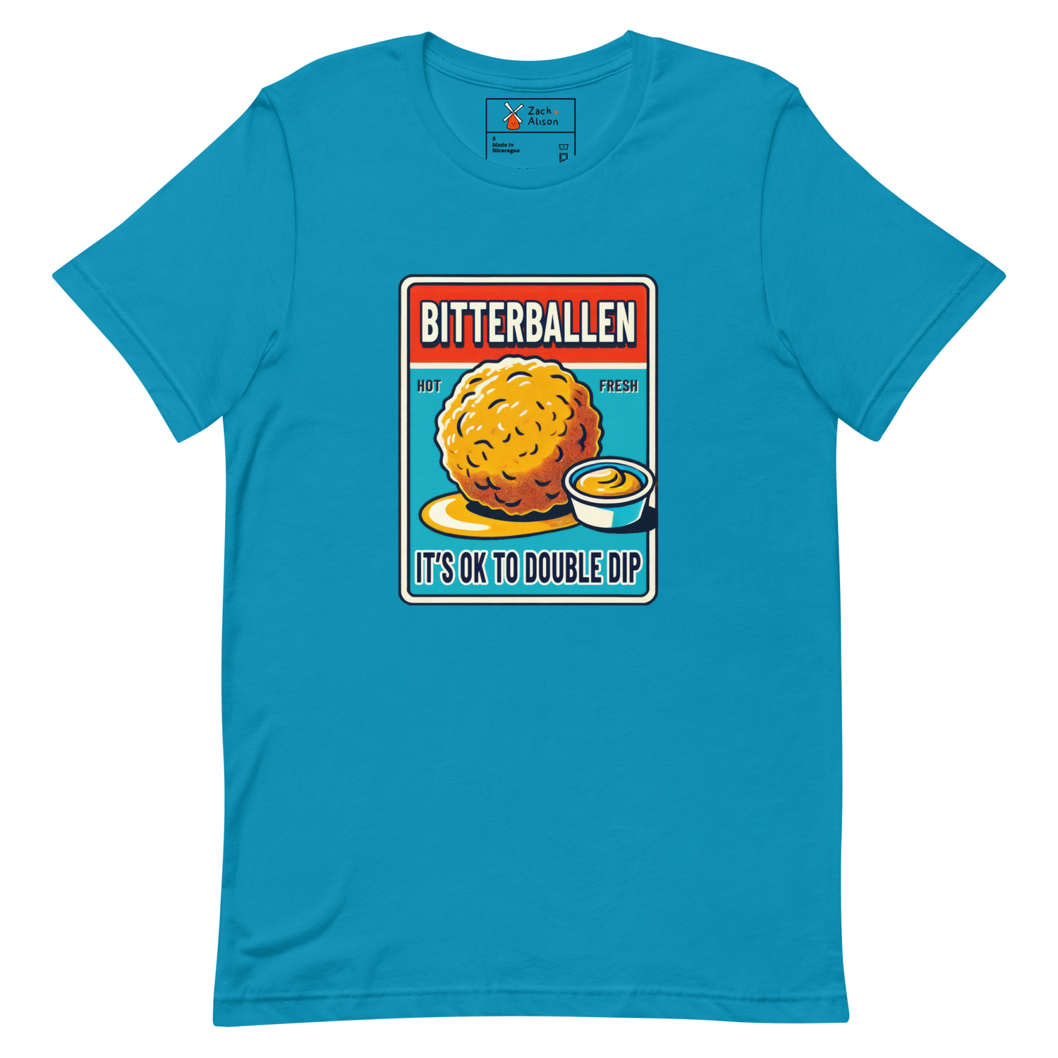 Bitterballen Double Dip Short-Sleeve Unisex Tee-Zach + Alison