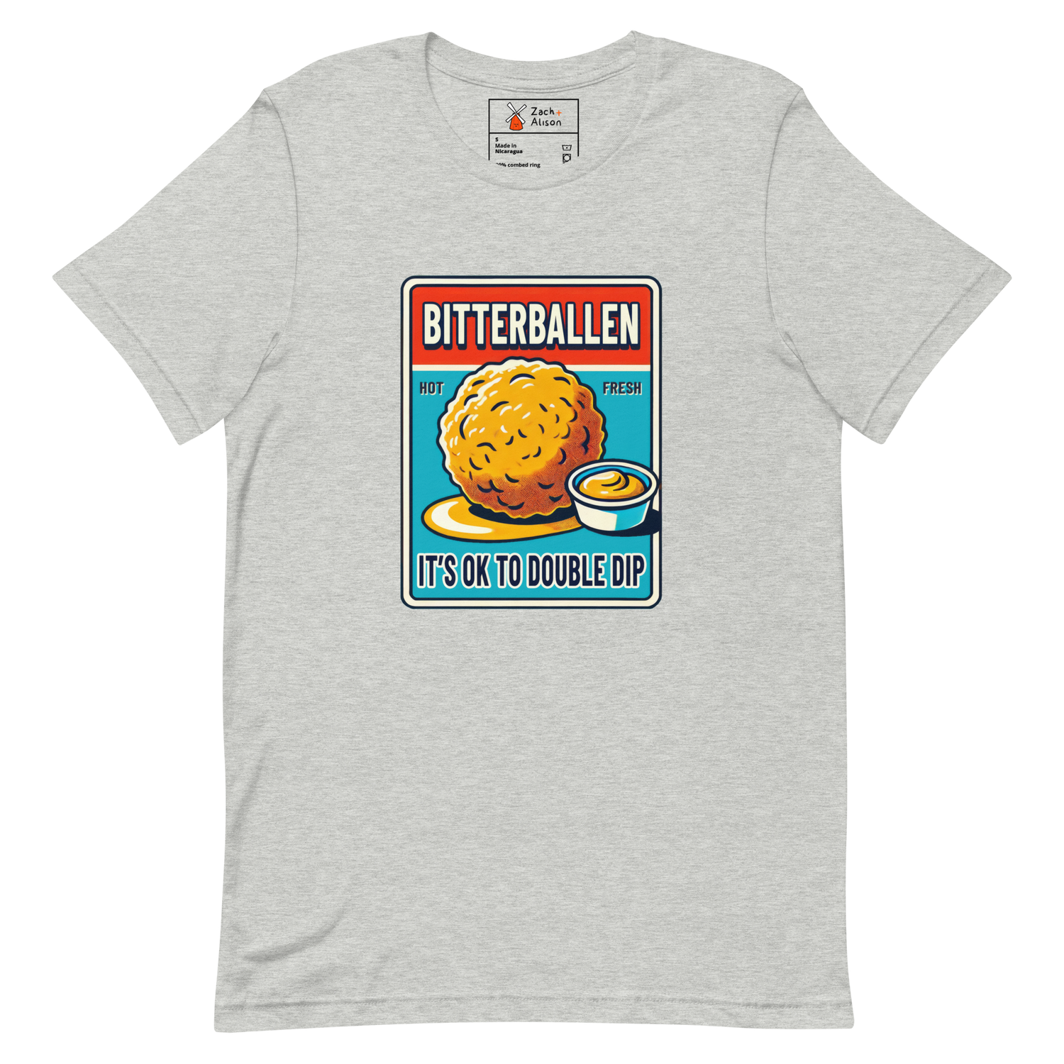 Bitterballen Double Dip Short-Sleeve Unisex Tee-Zach + Alison