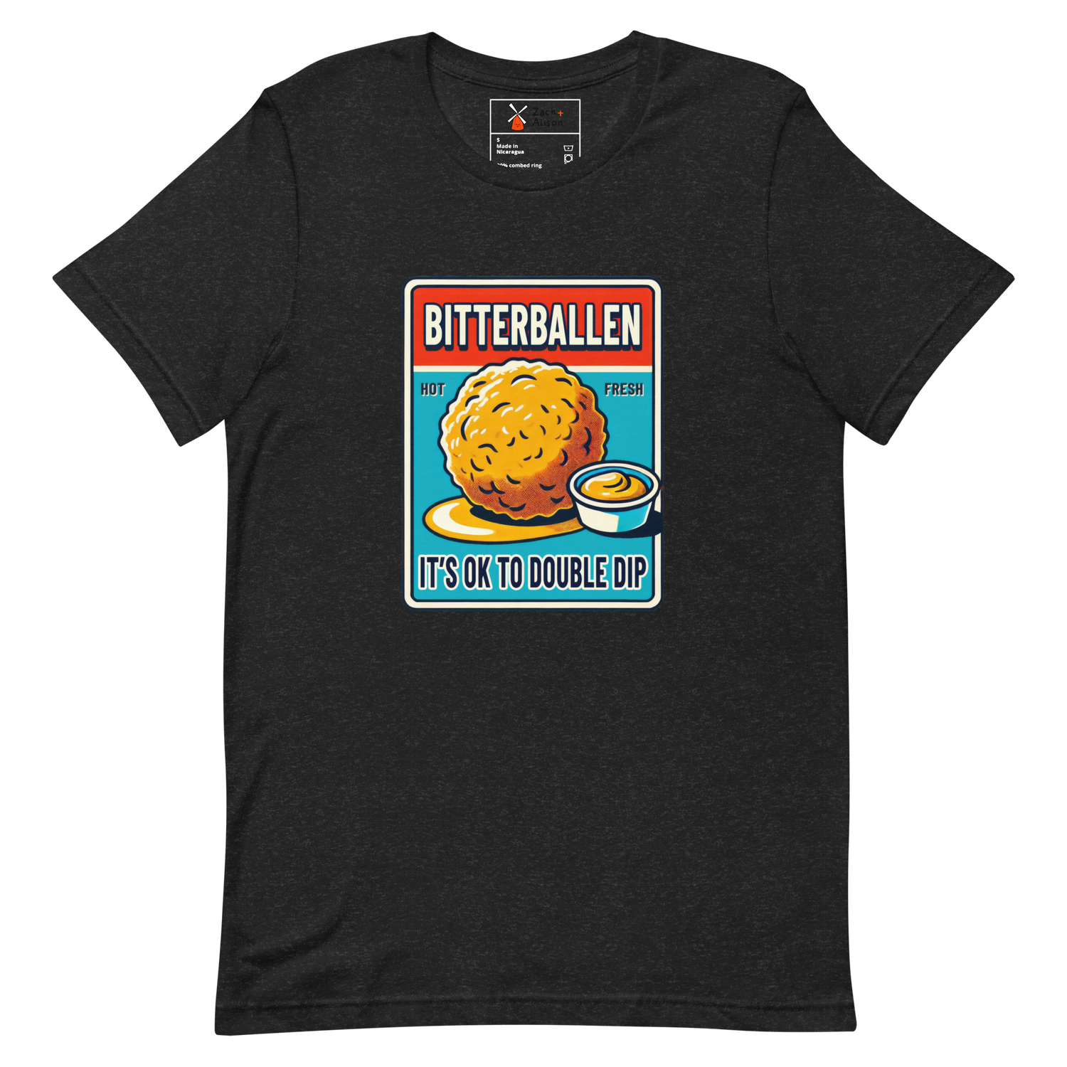 Bitterballen Double Dip Short-Sleeve Unisex Tee-Zach + Alison