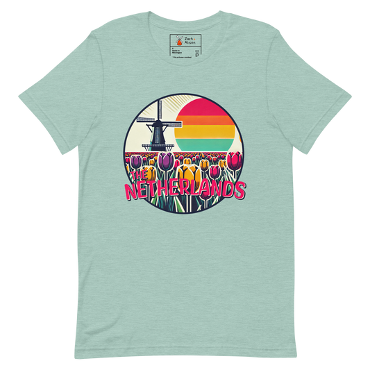 The Netherlands Tulip Sunset Short-Sleeve Unisex tee-Zach + Alison