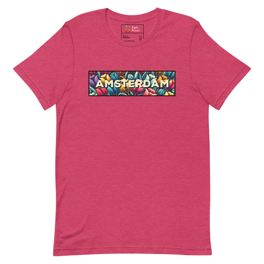 Amsterdam Tulips In Bloom Short-Sleeve Unisex Tee-Zach + Alison