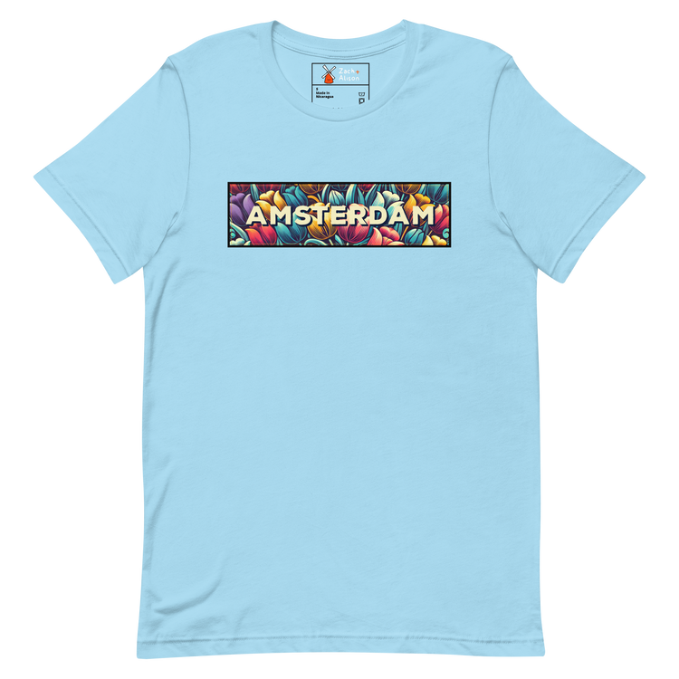 Amsterdam Tulips In Bloom Short-Sleeve Unisex Tee-Zach + Alison