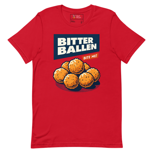 Bitterballen 'Bite Me!' Short-Sleeve Unisex Tee-Zach + Alison