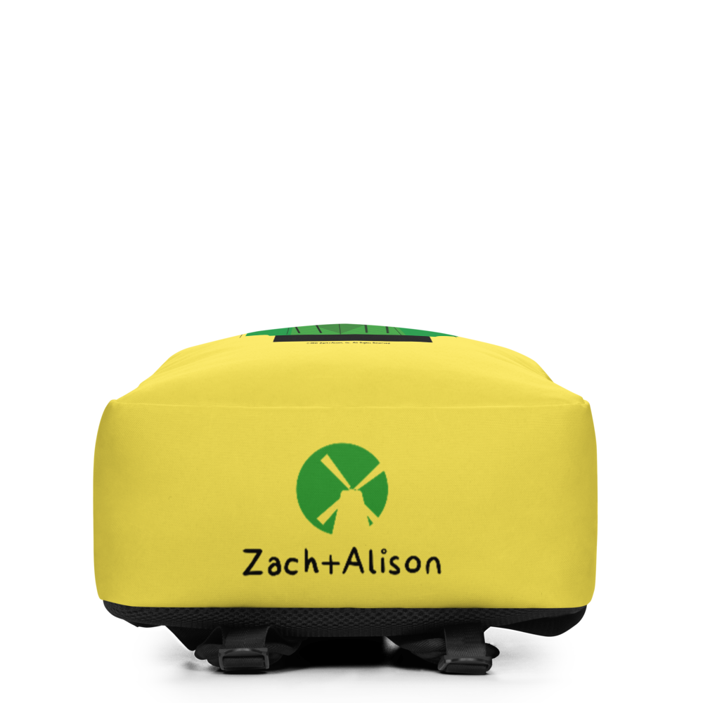 Retro Green Windmill Backpack-Zach + Alison