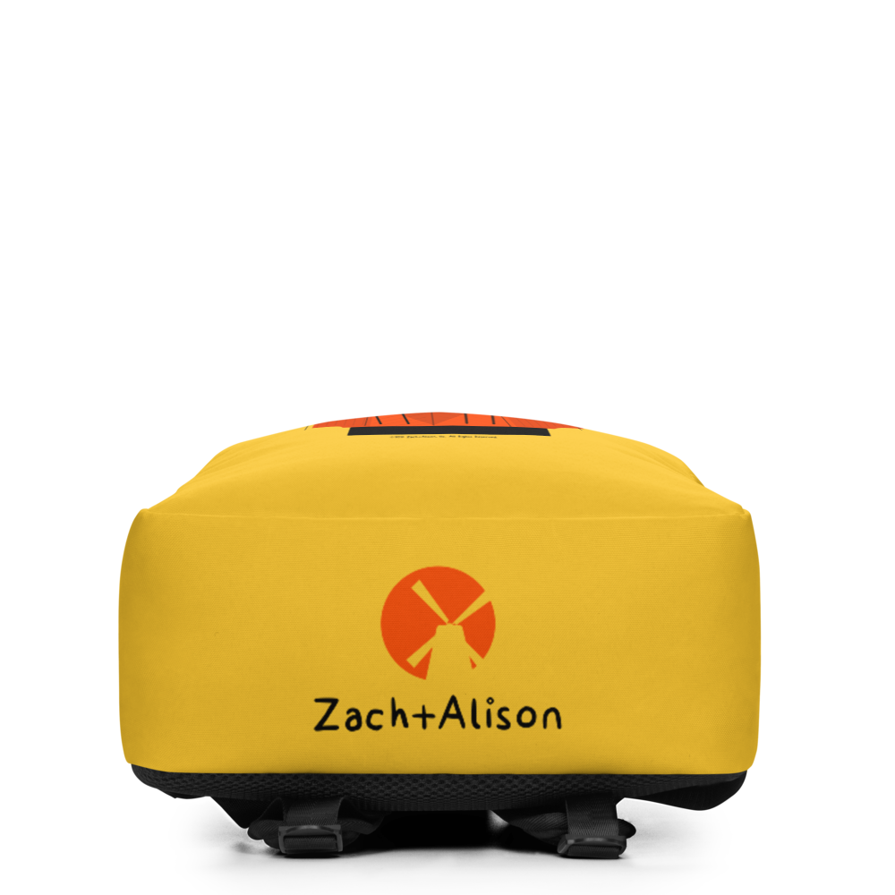 Retro Orange Windmill Backpack-Zach + Alison