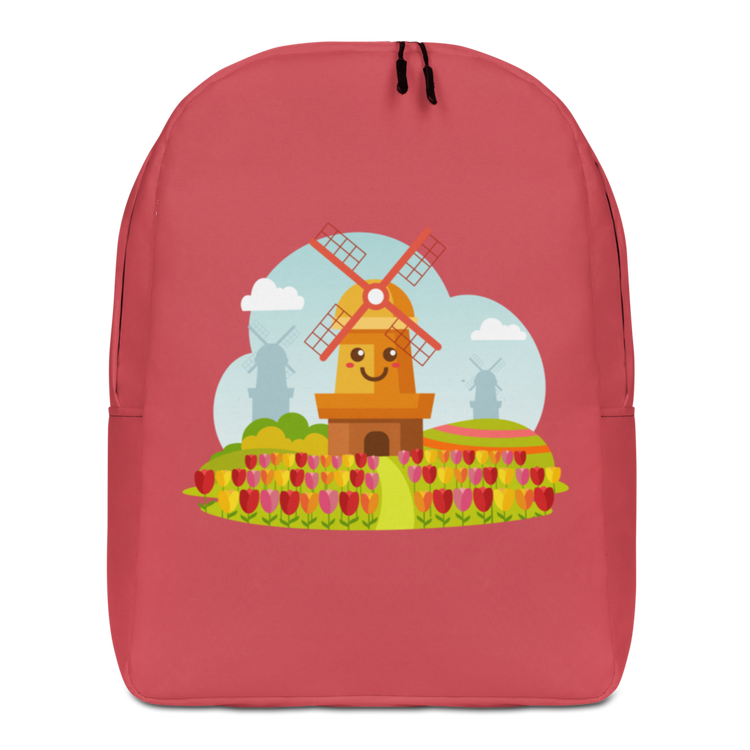 Smiley Hillside Windmill Backpack-Zach + Alison